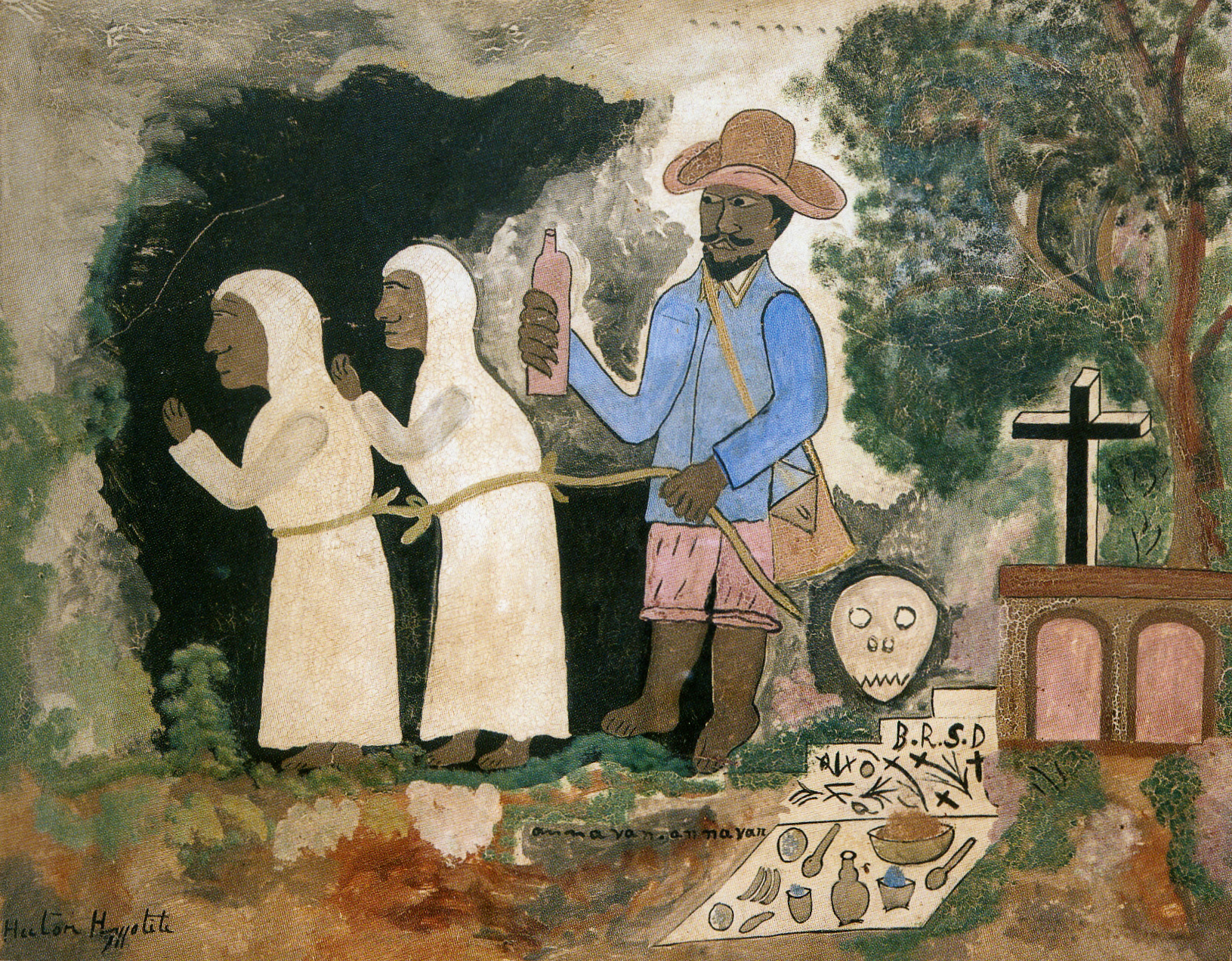 Картина «Зомби» гаитянского художника Гектора Ипполита. Изображение — MoMa