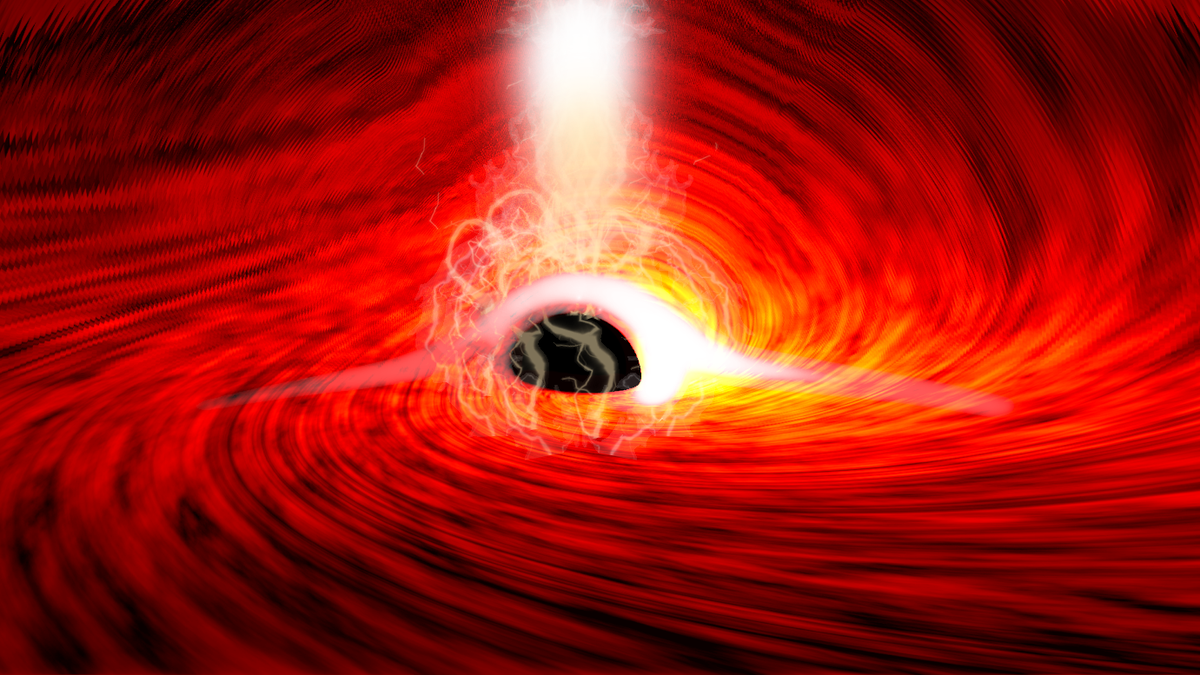 Ученые впервые обнаружили свет по ту сторону черной дыры