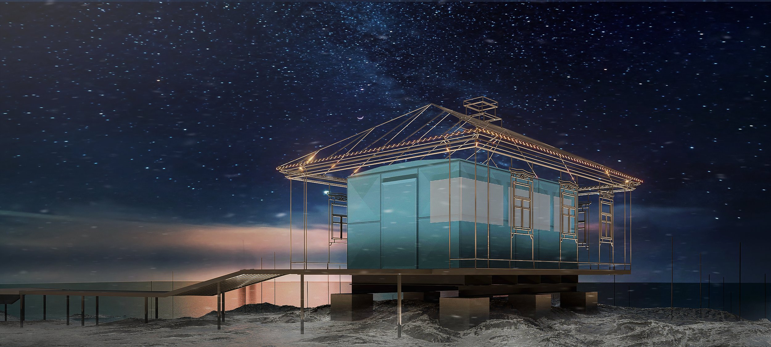 Украинские дизайнеры установят арт-инсталляцию в Антарктиде. Как она выглядит