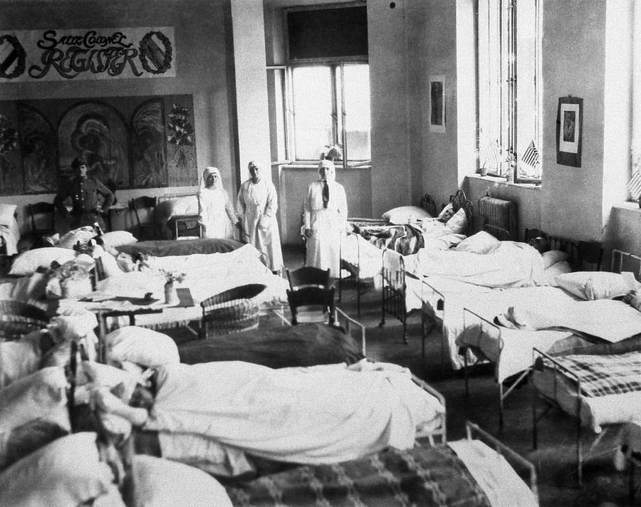 Американська лікарня, в якій лікували тиф. Фото — Медична бібліотека США