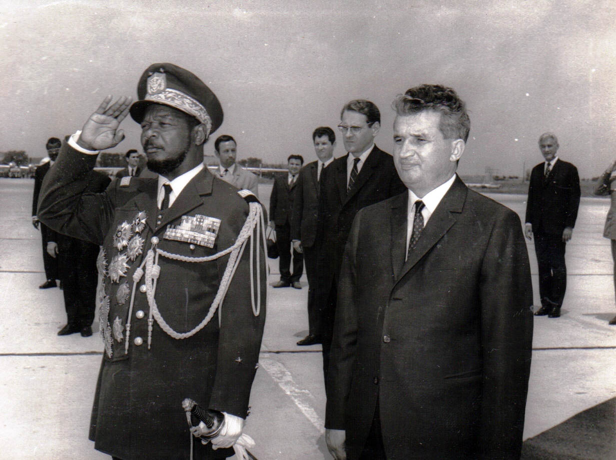 Жан-Бедель Бокасса та румунський диктатор Ніколає Чаушеску, 1972 рік.
