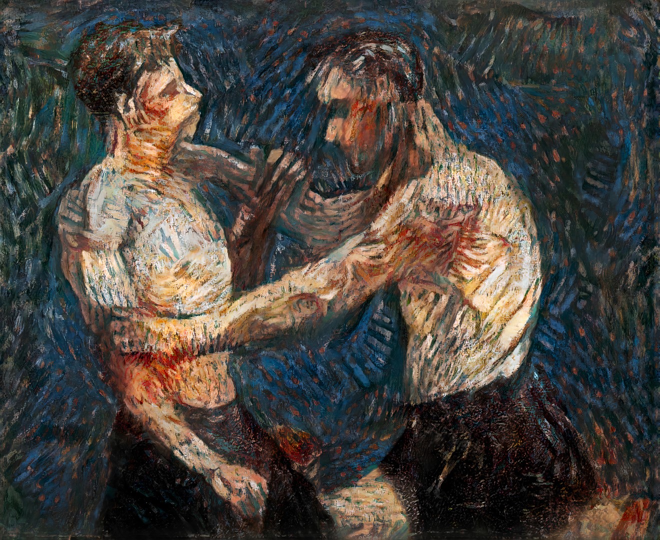 «Двоє борців». У Лондоні відтворили «приховану» картину Ван Гога
